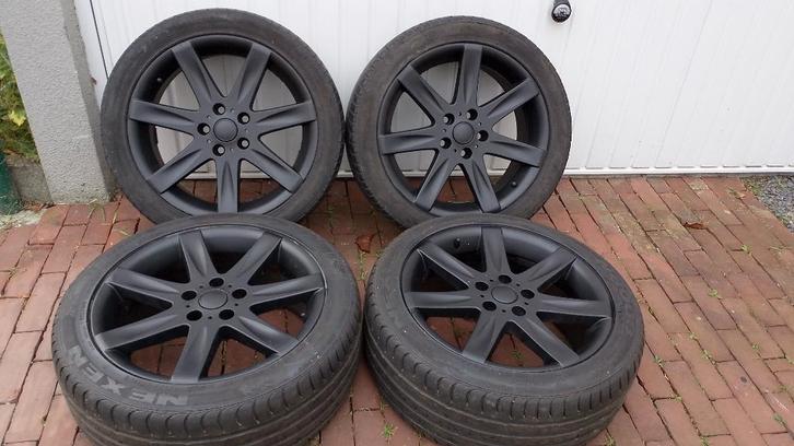 4 alu velgen met banden, Auto-onderdelen, Banden en Velgen, Velg(en), Zomerbanden, Gebruikt, Ophalen