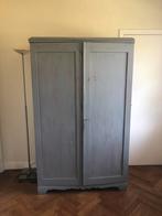 Vintage grijs geschilderde kast, Huis en Inrichting, Kasten | Kleerkasten, Ophalen, Gebruikt