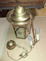 Plafonnier suspension hexagonal laiton "lanterne", Ophalen