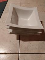 Vierkante diepe borden, Maison & Meubles, Cuisine | Vaisselle, Enlèvement, Assiettes(s)