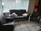 LEOLUX design bruin dik lederen zetel model: BORA BORA, Ophalen, Zo goed als nieuw, Leer