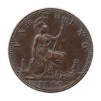 United Kingdom 1 farthing, 1860 Queen victoria, Postzegels en Munten, Ophalen of Verzenden, Losse munt, Overige landen