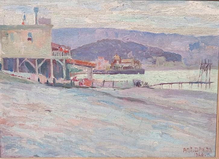 ANTOINE DAENS (1871-1946) schilderij 1926, Antiek en Kunst, Kunst | Schilderijen | Klassiek, Ophalen of Verzenden