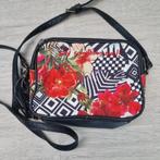 Schoudertas Desigual bloemen, Ophalen of Verzenden, Gebruikt, Zwart, Overige merken
