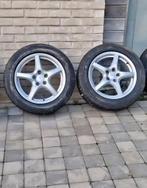 4Jantes parfait état avec 4 bons pneus  225/55 R17, Auto-onderdelen, Banden en Velgen, Ophalen, Velg(en), Nieuw, 17 inch