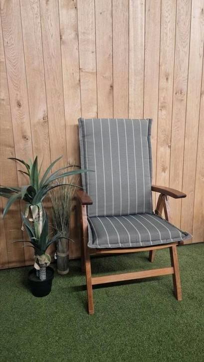Buitenstoel smaragd Teak verstelbaar, Tuin en Terras, Tuinsets en Loungesets, Zo goed als nieuw, Stoel, Ophalen