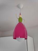 Hanglamp fee roze met spaarlamp, Gebruikt, Ophalen of Verzenden