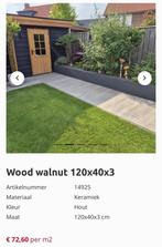 Wood walnut tegels 120x40x3  24stuks, Doe-het-zelf en Bouw, Tegels, Ophalen, Nieuw