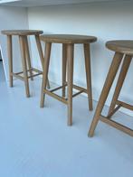 Nieuwe eiken design krukken hoogte 67 cm, 60 tot 90 cm, Nieuw, Ophalen of Verzenden, 4 krukken