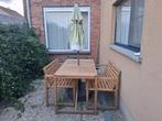 Set tuinmeubelen te koop, Ophalen, Gebruikt, Rechthoekig, Hout