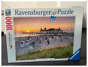 RAVENSBURGER PUZZLE - OSTSEEBAD AHLBECK, USEDOM – 1000 PIEC beschikbaar voor biedingen