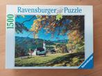 Puzzle 1500 p - Ravensburger - Alpes bavaroises Schliersee, Comme neuf, 500 à 1500 pièces, Puzzle, Enlèvement ou Envoi