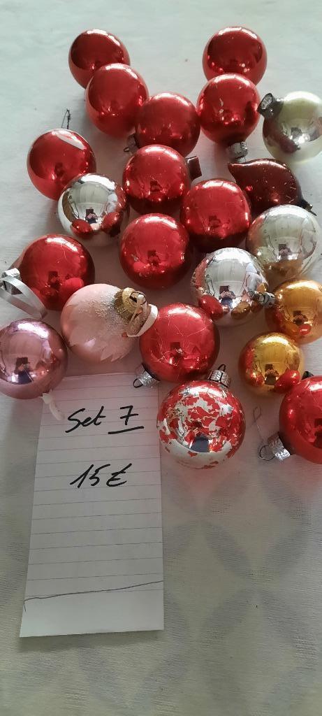 Oude kerstballen en opbergboxen, Diversen, Kerst, Gebruikt, Ophalen