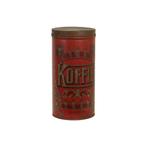 Grote Blikken Doos Koffie Rood Winkelblik Antwerpen 45cm, Overige merken, Gebruikt, Ophalen of Verzenden, Koffie