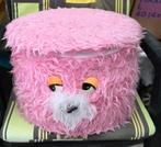 Schattige roze poef. Opbergbox, Enlèvement, Tissus