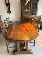 Antieke eettafel en stoelen, Ophalen