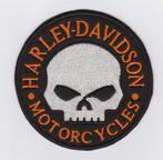 Harley Davidson stoffen opstrijk patch rond #2, Verzenden, Nieuw