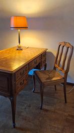Bureau vintage en chêne avec marqueterie, Louis XVI, Enlèvement