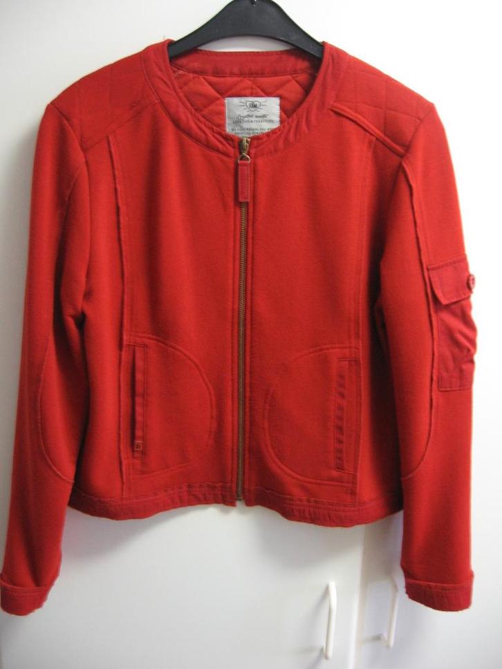 Steenrood jasje van JBC, maat 44, Kleding | Dames, Jasjes, Kostuums en Pakken, Zo goed als nieuw, Jasje, Maat 42/44 (L), Ophalen of Verzenden