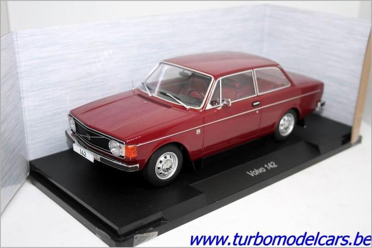 Volvo 142 1973 donkerrood 1/18 Model Car Group, Hobby en Vrije tijd, Modelauto's | 1:18, Nieuw, Auto, Overige merken, Verzenden