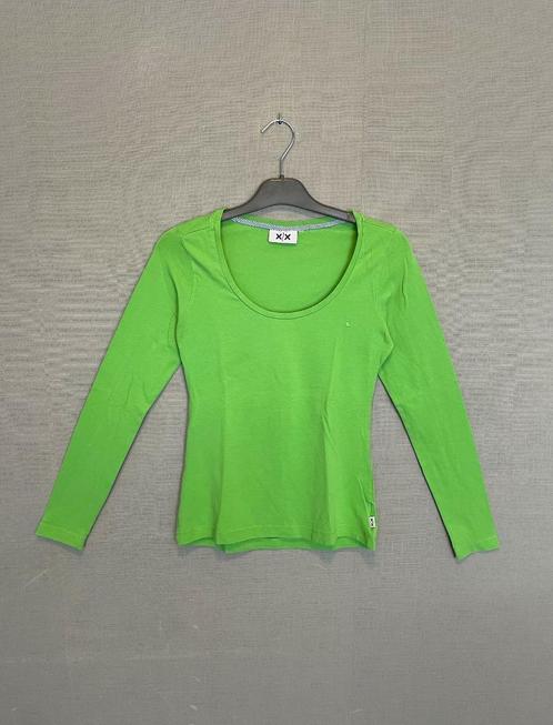 Groene T-shirt met lange mouwen van Mexx (S), Kleding | Dames, T-shirts, Zo goed als nieuw, Maat 36 (S), Groen, Lange mouw, Ophalen of Verzenden