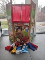 Poppenkast met poppen, Kinderen en Baby's, Speelgoed | Houten speelgoed, Overige typen, Gebruikt, Ophalen