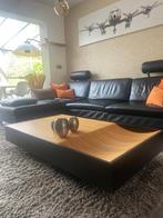 Natuzzi salontafel in notelaar in mooi design, Ophalen, Gebruikt, 100 tot 150 cm, 50 tot 100 cm