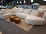 Grote U-hoeksalon 'Nova' in beige stof B 436cm/251/D 170cm, Ophalen of Verzenden, Nieuw, Stof