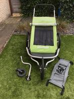 Croozer kid for 2 fietskar en hangmatje, Fietsen en Brommers, Ophalen, Opvouwbaar, Croozer, Zo goed als nieuw