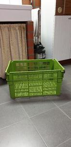 Kunststof krat met ijzeren handvaten, Enlèvement ou Envoi, Comme neuf, Casier