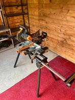 Afkortzaag met tafel, Doe-het-zelf en Bouw, Gereedschap | Zaagmachines, Ophalen, Evolution, Gebruikt, 70 mm of meer