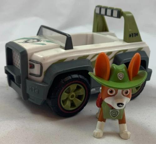 PAW Patrol Tracker figuur auto jeep Jungle Cruiser voertuig, Kinderen en Baby's, Speelgoed | Actiefiguren, Zo goed als nieuw, Verzenden
