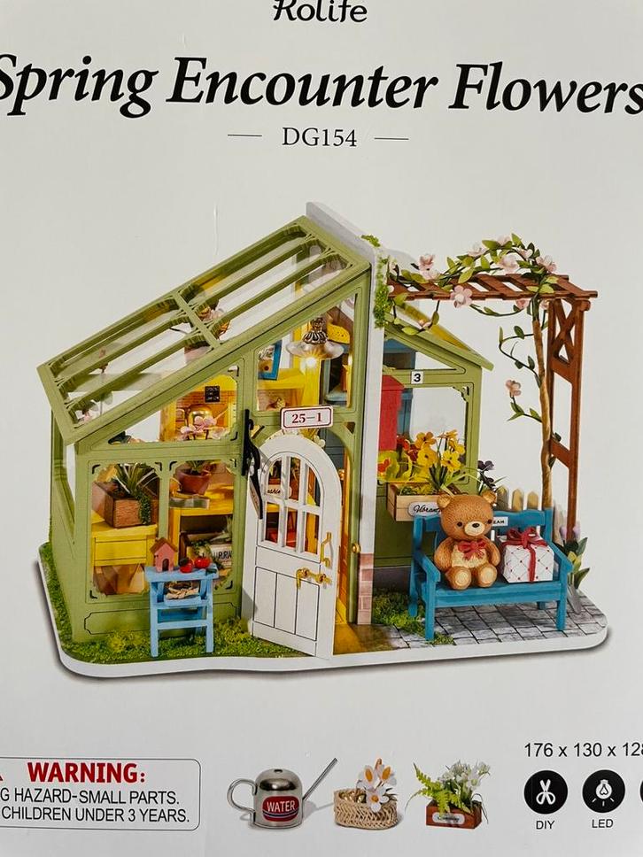 Spring encounter flower house, Verzamelen, Poppenhuizen en Toebehoren, Zo goed als nieuw, Ophalen of Verzenden