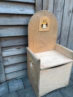 JANBIBEJAN houten stoel met opbergruimte, Meuble ou Kitchenette, Enlèvement, Utilisé