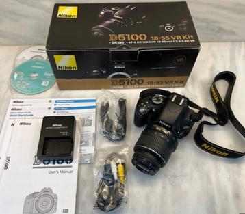 Nikon D5100 Spiegelreflexcamera Kit – met 18-55mm lens – in  beschikbaar voor biedingen