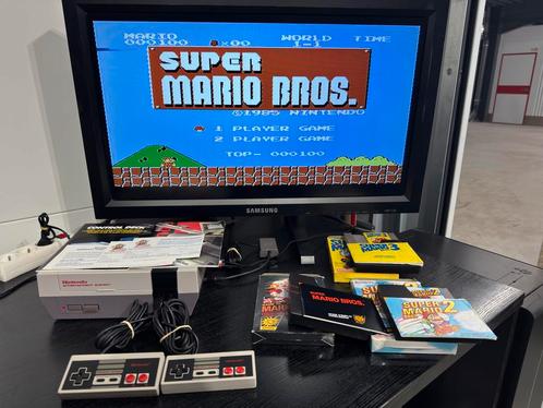 Nintendo NES - Super Mario 1 - 2 - 3, Games en Spelcomputers, Spelcomputers | Nintendo NES, Zo goed als nieuw, Ophalen