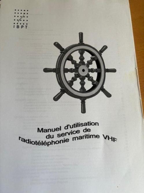 Manuel d'utilisation service radiotéléphonique maritime VH, Sports nautiques & Bateaux, Navigation professionnelle, Enlèvement ou Envoi