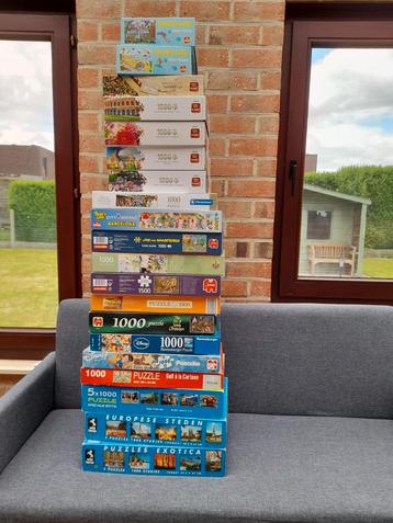 Pakket puzzels allerlei, meer als 20 STUKS!, Enlèvement, Comme neuf