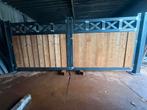 Nieuwe poort staal met hout, Tuin en Terras, Schuttingen, Ophalen, Zo goed als nieuw, Hout