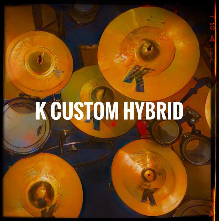 preowned Zildjian K Custom HYBRID Cymbals 11" -20", Muziek en Instrumenten, Instrumenten | Onderdelen, Gebruikt, Drums of Percussie