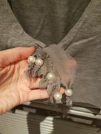 Gilet court gris avec bouton pression et perles taille S, Vêtements | Femmes, Zara, Taille 36 (S), Porté, Enlèvement ou Envoi