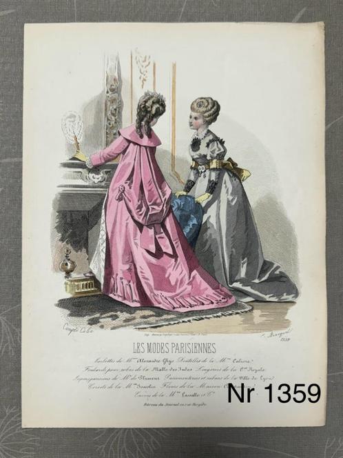 Modegravures 'les modes Parisiennes', Antiek en Kunst, Kunst | Etsen en Gravures, Ophalen of Verzenden