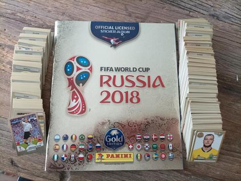 Panini WK Russia gold 2018 , complete set+leeg album, Hobby en Vrije tijd, Stickers en Plaatjes, Zo goed als nieuw, Ophalen of Verzenden