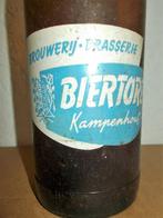 KAMPENHOUT - Oude bierfles 72-74cl. - Brij.Biertoren - blauw, Verzamelen, Biermerken, Ophalen of Verzenden, Gebruikt, Flesje(s)