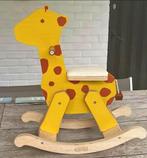 Houten schommelpaard (giraf), Kinderen en Baby's, Speelgoed | Hobbelfiguren, Zo goed als nieuw, Ophalen