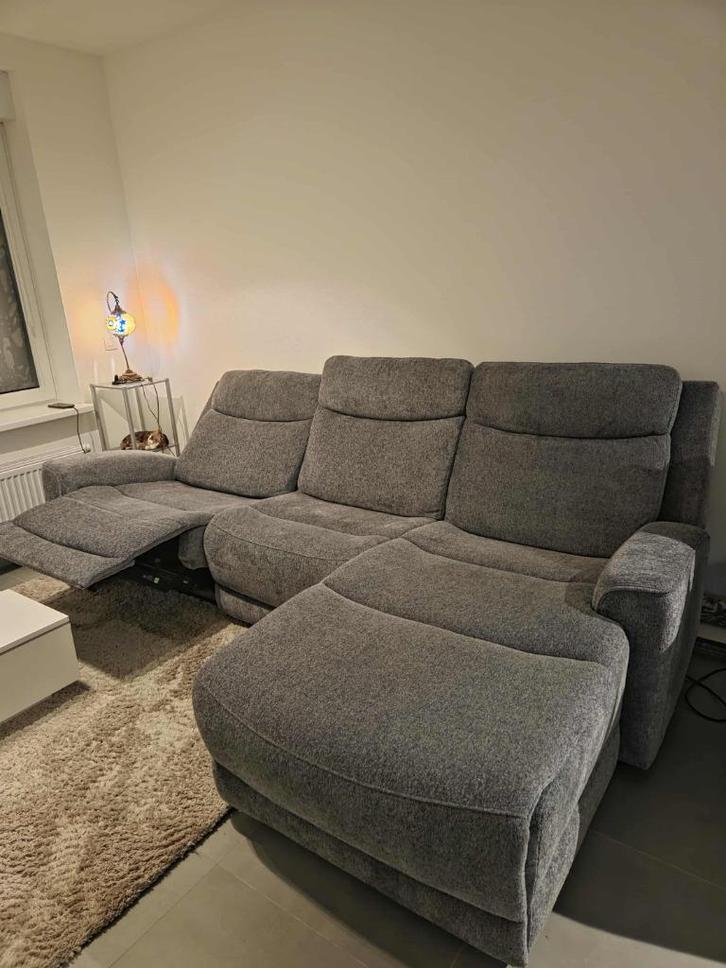 SUPERCOMF HOEKSALON + ELEK RELAX  SPLINTERNIEUW MOET NU WEG, Huis en Inrichting, Zetels | Zetels, Nieuw, Hoekbank, Driepersoons