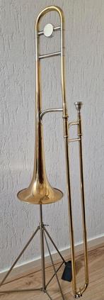 Prima schuiftrombone, Ophalen of Verzenden, Gebruikt, Tenor, Met koffer
