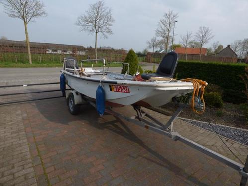 Vis - roofvisbootje   Dory 13    425x155, Watersport en Boten, Vis- en Consoleboten, Gebruikt, 3 tot 6 meter, Elektrisch, Buitenboordmotor