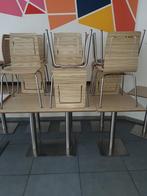 17 tables + 29 chaises Design Horeca, Meubilair, Gebruikt, Ophalen