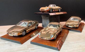 1:18 Polistil Europ'or 24K Jaguar E & BMW 850i autoset beschikbaar voor biedingen